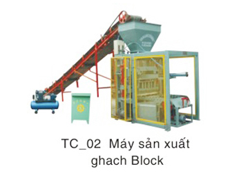 Máy sản xuất gạch Block